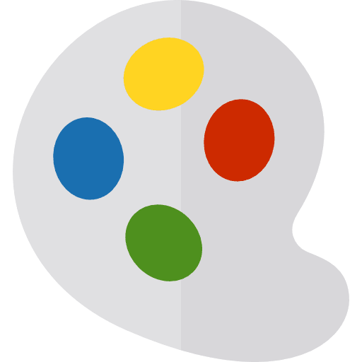 Paint palette artist paint palette painting icon