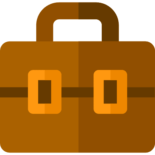 Portfolio bag briefcase travel icon