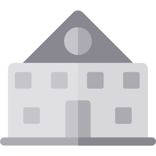 School buildings architecture and city college icon