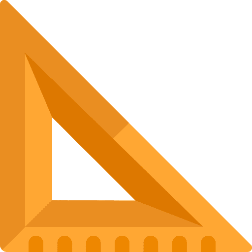 Set square geometry set square drawing icon