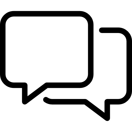 Chat conversation communication speech bubble icon