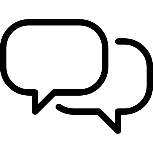 Chat communications speech bubble communication icon