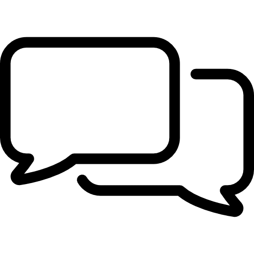 Chat conversation speech bubble multimedia icon