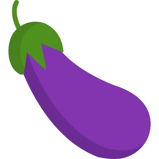 Eggplant aubergine vegetable diet icon