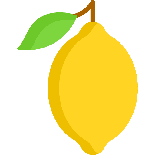 Lemon lemon organic food and restaurant icon