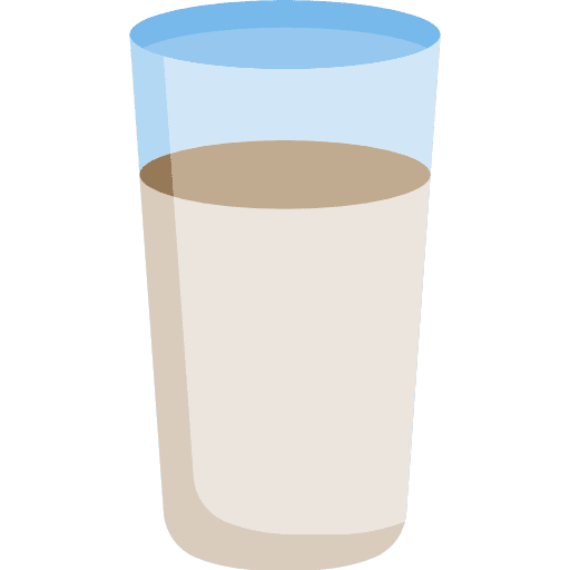 Milk glass breakfast food and restaurant icon