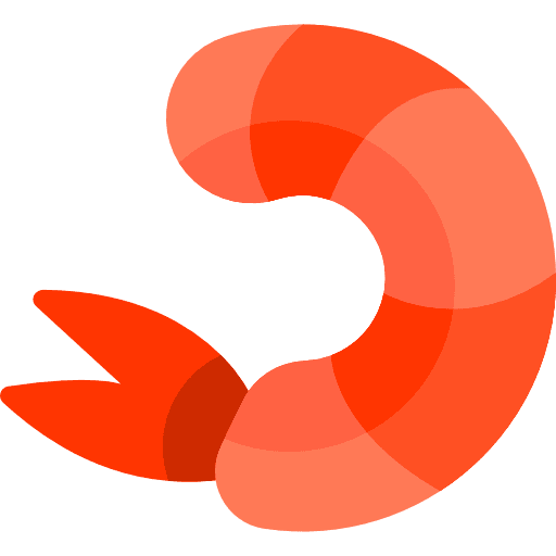 Shrimp shrimp food and restaurant animals icon