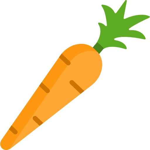 Carrot food organic vegetable icon