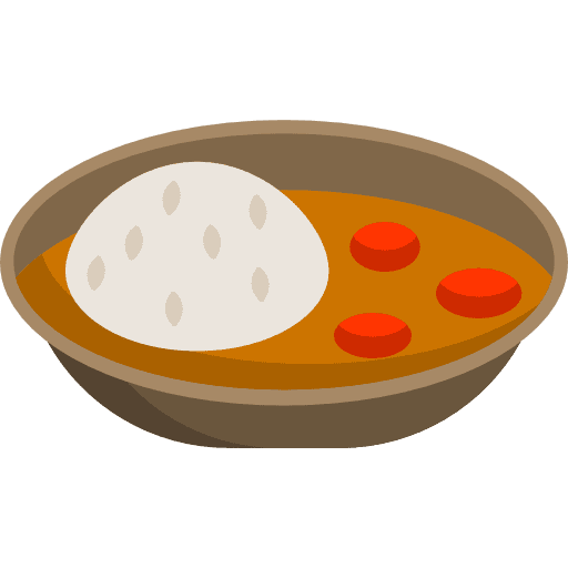 Curry indian food asian icon