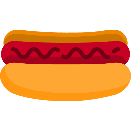 Hot dog food sausage fast food icon