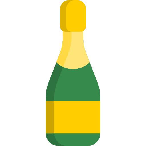 Champagne alcoholic drinks food champagne icon