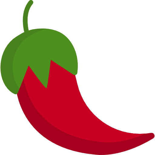 Chili spicy hot food icon