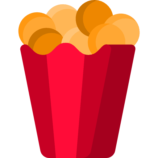 Popcorn salty cinema snack icon