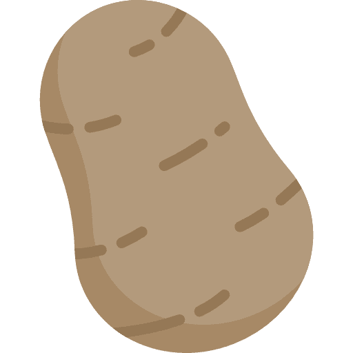 Potato organic food vegetarian icon
