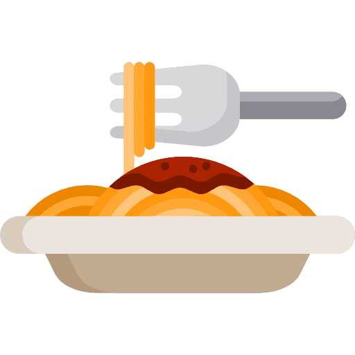 Spaghetti spaghetti italian food nutrition icon