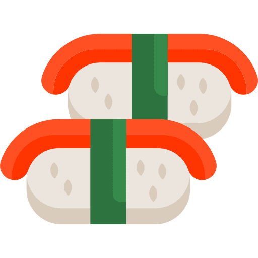 Sushi food fish raw icon