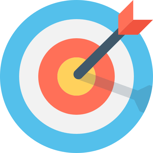 Target weapons arrow archery icon