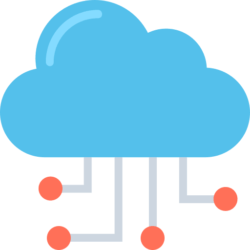 Cloud computing multimedia option deploy multimedia icon