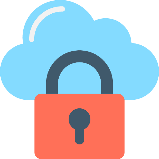 Computing cloud computing cloud defense ui icon