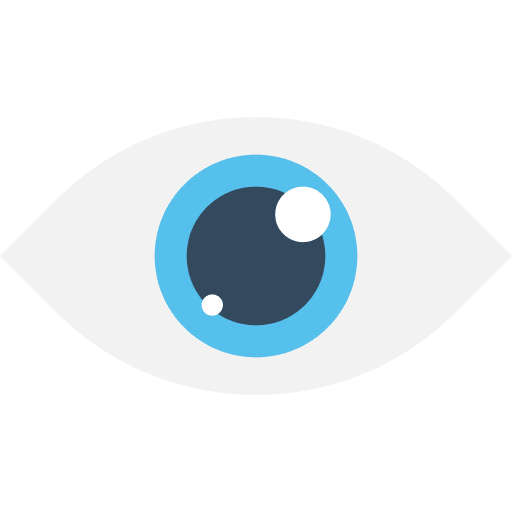 Eye visibility seo and web eye icon