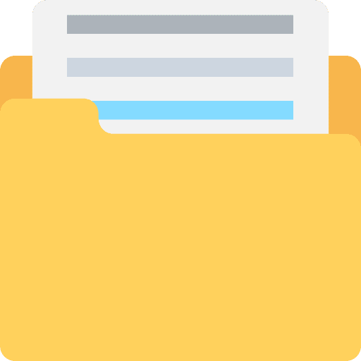 Folder file storage storage interface icon