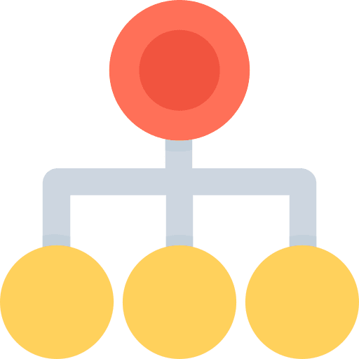 Hierarchical structure hierarchical structure order organization icon