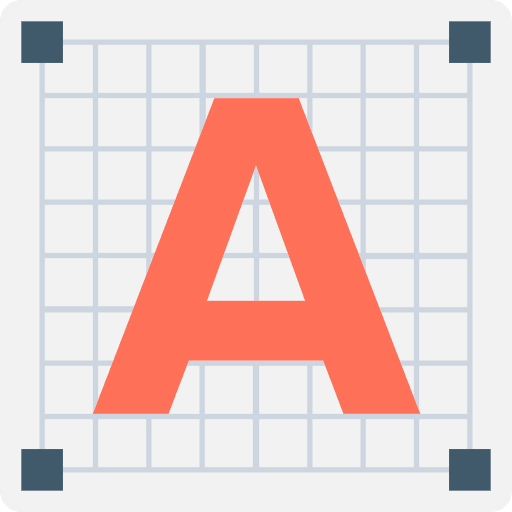 Typography font symbol sign icon