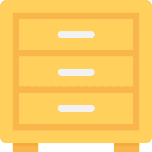 Cabinet archive office material storage icon