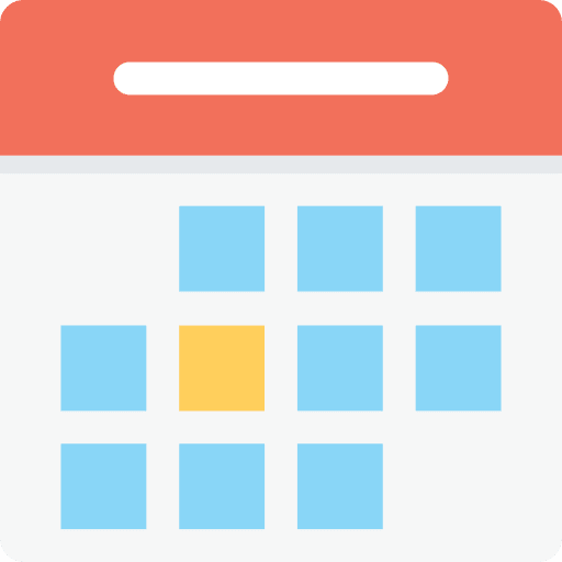 Calendar time time and date date icon