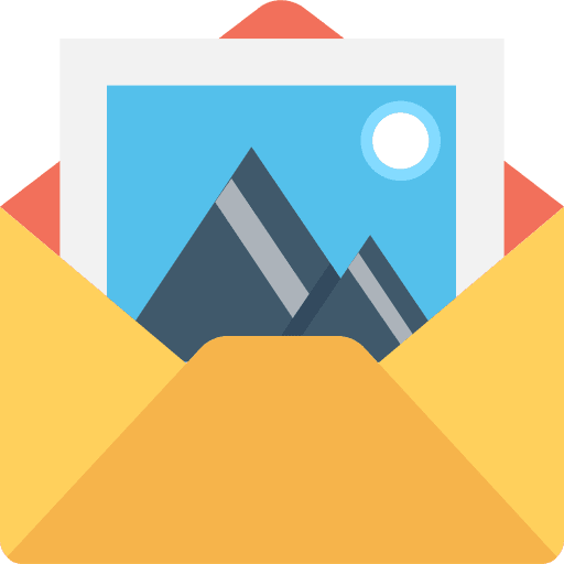 Email message interface envelopes icon