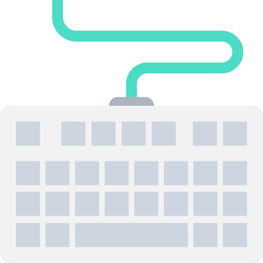 Keyboard keys electronic keyboard icon