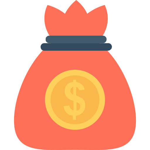Money bag bank money dollar symbol icon
