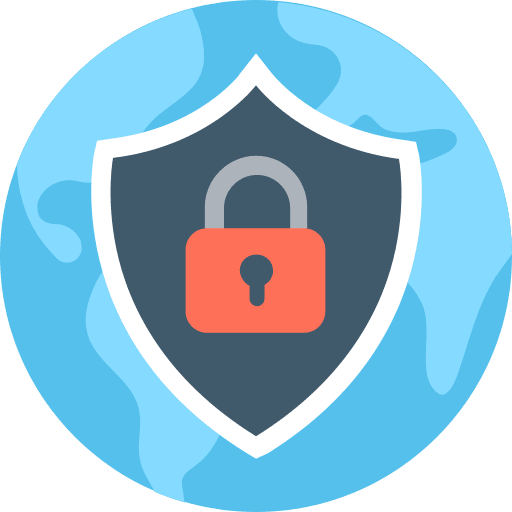 Shield weapons security protection icon