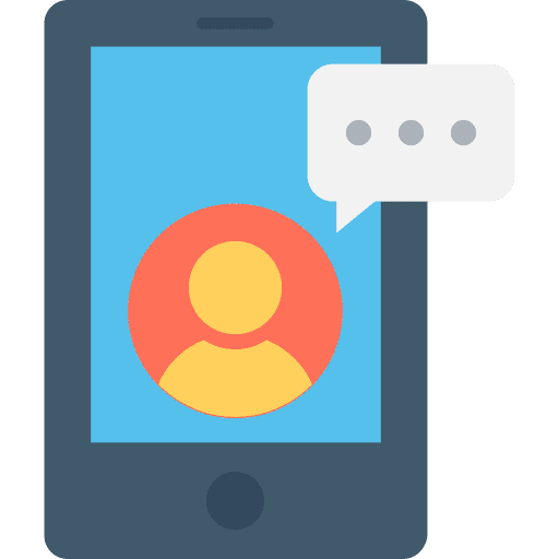 Smartphone technology seo and web smartphone icon