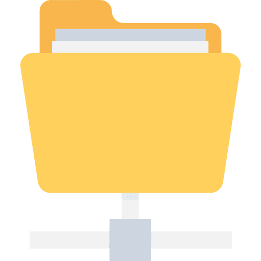 Folder sftp files and folders data storage icon