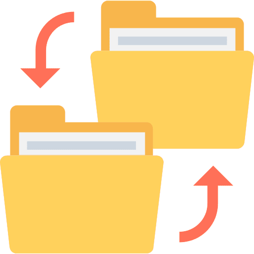 Folder storage office material file storage icon
