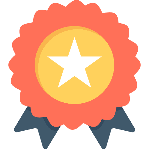 Medal certificate winner sports and competition icon