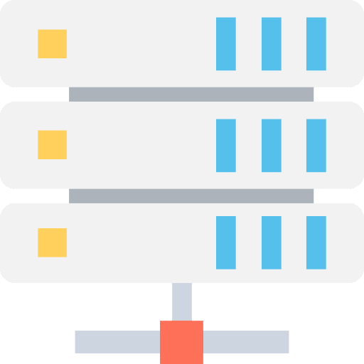 Server database servers hosting icon