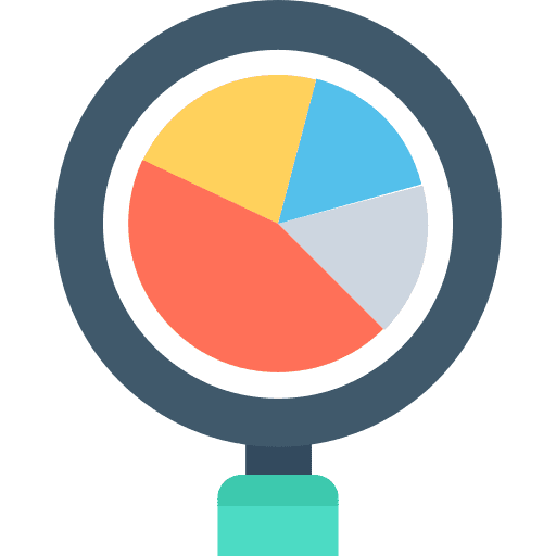 Loupe tools and utensils detective loupe icon