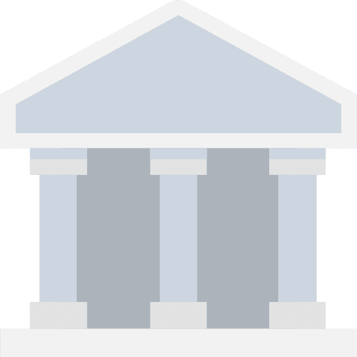 Bank business finance building icon