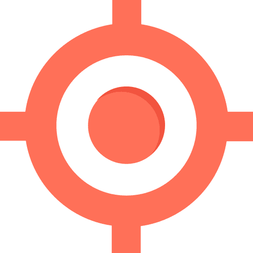 Target shooting target weapons icon