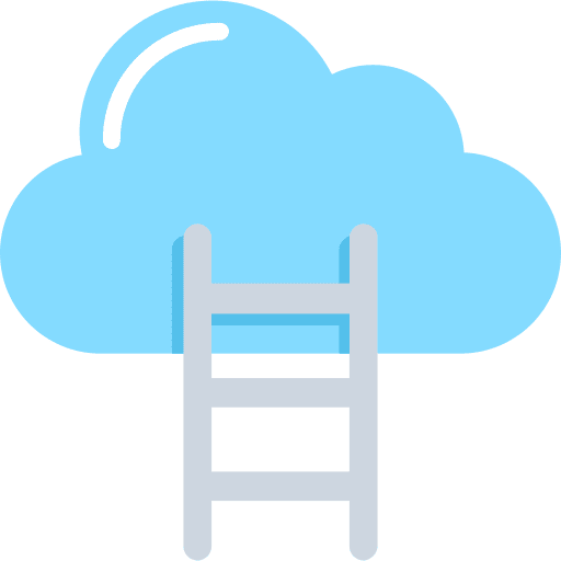 Cloud computing interface storage multimedia option icon