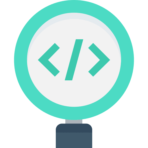 Coding search meta coding icon