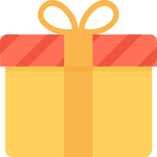 Gift birthday and party birthday christmas presents icon