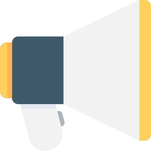 Megaphone protest bullhorn shout icon