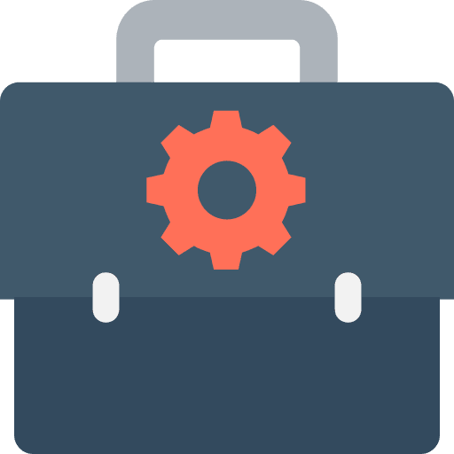 Briefcase travel suitcase business icon