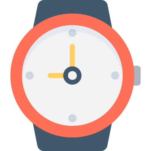 Watch time and date watch timer icon