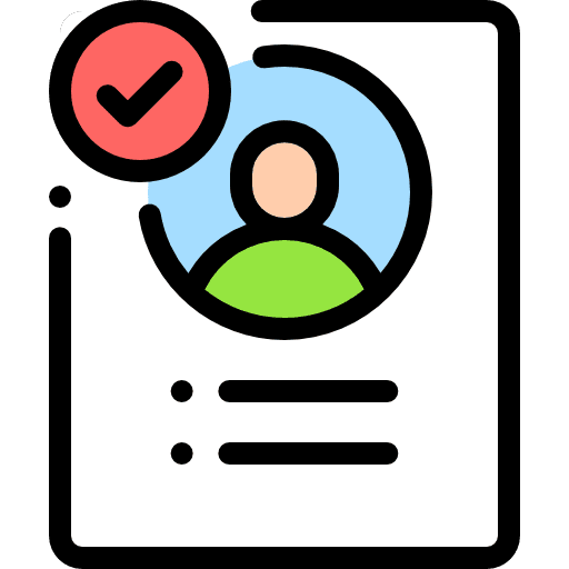 Approved human resources files and folders approved icon