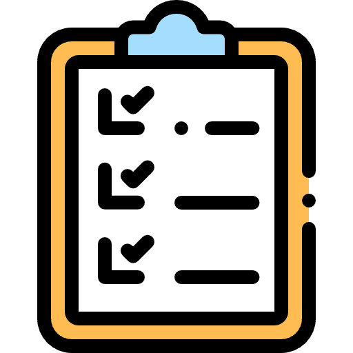 Check list files and folders listing check list icon