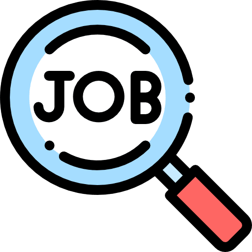Job zoom search seo and web icon